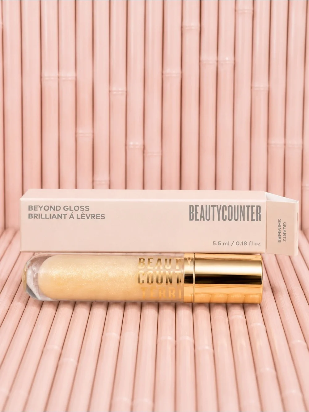 Beautycounter Beyond Gloss Lip Gloss — Quartz Shimmer Gold